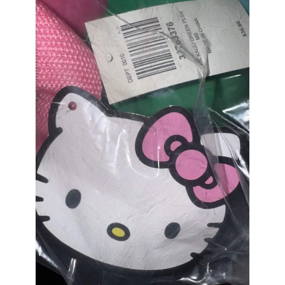 Hello Kitty Kaiju Green Cosplay‎ Plush Backpack NWT